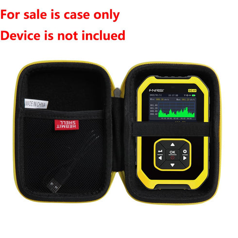 Hermitshell Hard Travel Case for Geiger Counter Nuclear Radiation Detector - FNIRSI Radiation Dosimeter (Black+Yellow Zipper)...