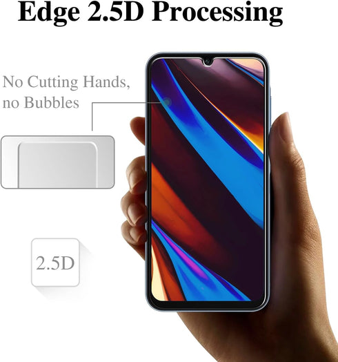 Pokolan [3-Pack Screen Protector for Samsung Galaxy A15 5G / 4G Tempered Glass, Bubble Free, 9H Hardness, Anti Scratch, Easy to Install, HD Clear....