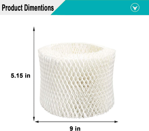 Lemige 4 Pack HAC-504 Humidifier Filters for Honeywell Humidifier HAC-504, HAC-504AW, HAC504V1, HCM350, HCM-350W, HCM-300T, HCM-315T, HCM-600, HCM-710, Replacement Filter A