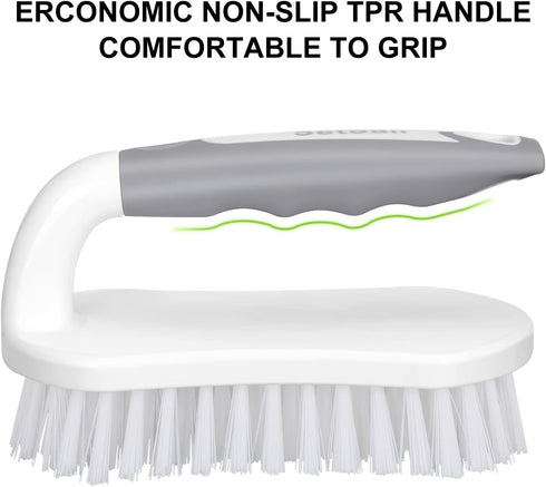 SetSail Scrub Brush, Heavy-Duty Scrub Brushes for Cleaning with Stiff Bristles Cleaning Brush for Shower, Bathroom, Carpet, Kitchen and Bathtub Sc...