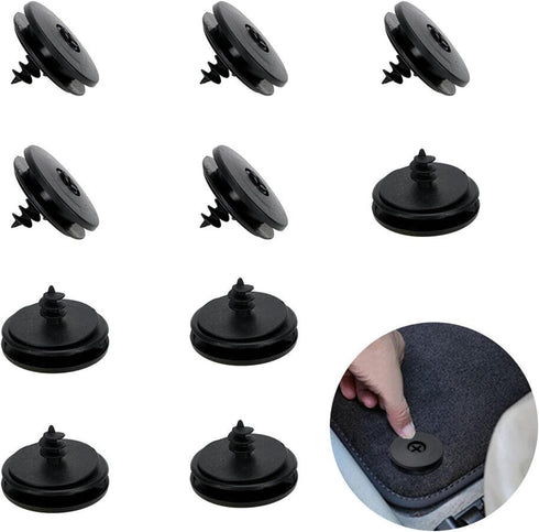 10Pcs Universal Car Floor Mat Carpet Clips Fixing Grip Clamps Buckles Floor Holders...