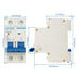 Baomain Miniature Circuit Breaker 2 Pole DZ47-63 C32 AC 230V 32Amp 400V DIN Rail Mounting MCB 2P (32 Amp)...