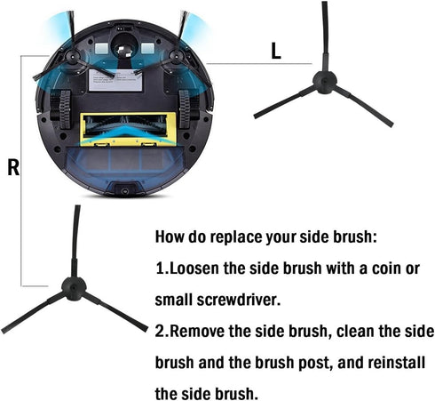 Replacement Filter and Side Brush Kit for A6 A4 A4s Robot Vacuum Cleaner...