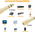 6.35mm Male to 3.5mm Female Stereo Audio Jack 4-Pack 1/4 inch to 1/8 inch Adapter for Aux Cable, Guitar Amplifier, Headphone...