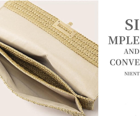 Straw Clutch Purses for Women Summer Purses for Women 2024 Raffia Bag Handbag Envelop Clutch for Beach Wedding Vacation, Green...