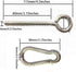 Hammock Hanging Kit, Heavy Duty Swing Hangers Eye Hooks for Hanging Swing Stainless Steel Hammock Hook Carabiner Set Swing Hardware for Yoga Hammo...