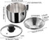 Stainless Steel Fat Separator 4 Cup/1000ML Gravy Grease Separator with Strainer and Glass Lid, Soup Oil Separator Cup for Cooking, Oil Soup Separa...
