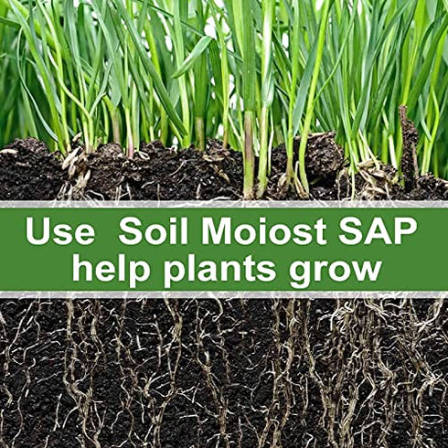 Soil Moist SAP Water Storing Crystals Polymer Small Granular_20-100 mesh (1), White...