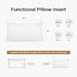Acanva Polyester Decorative Rectangle Throw Pillow Inserts, Hypoallergenic Form Stuffer Cushion Sham Filler, 16x26, White, 1 Count (Pack of 1)...