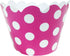 Wrapables Standard Size Polka Dots Cupcake Wrappers (Set of 20), Hot Pink...