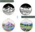 NEWSEE 4 Sets of Starter Kits for Embroidery Beginners, Cross Stitch kit, Embroidery Starter Kit Including Embroidery Hoop, Color Threads and Embr...