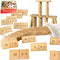 Math Domino Game for 1st & 2nd Grade | Wooden Algebra Dominoes Plus/Minus | Educational Learning Toy for Kids 6+ | Classroom, Homeschool & Teachin...