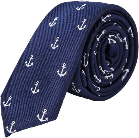 AUSKY 4 PACKS Mens Slim Tie 2 inch Wide Fashion Textured Skinny neckties for Men Boys...