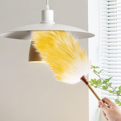Lambs Wool Duster 20 Inch Handheld Wooden Wool Duster for Cleaning Window Blinds Computer Furniture (2PCS)...