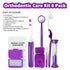 Braces Cleaning Kit for Teeth, Portable Orthodontic Toothbrush Kit Oral Care Dental Travel Kit - Interdental Brush Dental Wax Dental Floss Toothbr...