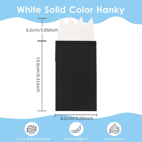 Mantieqingway Prefolded Pocket Squares for Men,Masculine Polyester Suit Handkerchiefs Pocket Hankies for Wedding Party...