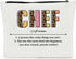 Chef Definition, Chef Gifts Makeup Bag Cosmetic Bag, Cooking Lover Best Chef Gifts for Women, Birthday Retirement Graduation Appreciation Gifts fo...