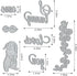 Easter Bunny Die Cuts for Card Making,Leaf Cutting Dies Cute Animals Embossing Template for Scrapbooking DIY Cards Album Crafts Supplies Decoratio...