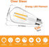 Dimmable Edison Light Bulbs 60 Watt Equivalent, 6W 800LM E26 Vintage LED Light Bulb, 2700K Soft Warm White, ST58 Antique LED Filament Bulbs for Be...