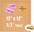 12x12" Cork Board Tiles Bulletin Board, 1/2" Thick Small Square Cork Boards for Walls, Self-Adhesive Cork Tiles for Home, Office, School, Bulletin...