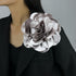 Dainty Satin Fabric Rose Flower Brooches 7.5in Extra Large Big Camellia Flower Brooches Lapel Pins for Women Wedding Party Dance Dress Clothes Acc...