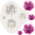 Rose Mold Rose Flower Silicone Fondant Cake Molds For Cupcake Topper Cake Decoration Chocolate Candy Polymer Clay Gum Paste...