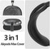 Silicone Airpods Max Case Cover, Apple Airpods Max Accessories, Transparent Sparkle Case Cover Black Set for Apple Airpods Max, Headphones Case, E...