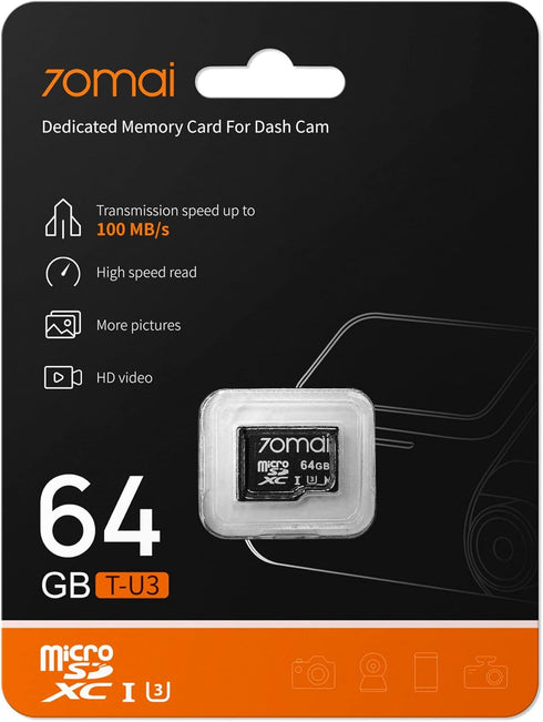 70mai Micro SD Card (64GB)...