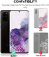 LK 4 Pack 2 Pack Screen Protector + 2 Pack Camera Lens Protector for Samsung Galaxy S20 Plus 6.7-inch, Positioning Tool, In-Display Fingerprint Su...
