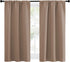 NICETOWN Kitchen Window Blackout Curtains - Window Treatment Thermal Insulated Rod Pocket Small Blackout Draperies/Drapes for Bedroom/Kitchen (Cap...