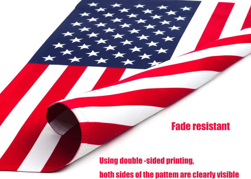 American Garden Flag 12 x 18 Inch,Patriotic Double Sided Polyester Printed Flag,USA ResidentialYard|Garden Decor,American Flag Garden Flag(2 Pcs S...