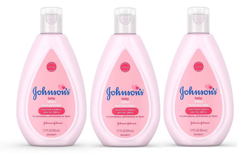Johnson's Baby Lotion Travel Size 1.7 oz (50ml) - Pack of 3...