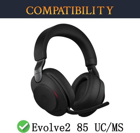 SOULWIT Cooling Gel Earpads Replacement for Jabra Evolve2 85 UC/Evolve 2 85 MS Wireless Headset (Do Not fit Elite 85H), Ear Pads Cushions with Ice...