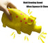 Pig Squeaky Dog Toy, 2 PCS Interactive Rubber Pig Dog Chew Toy - Durable Latex Spot Grunting Pig Dog Toys That Oink for Small Medium Large Dogs (O...
