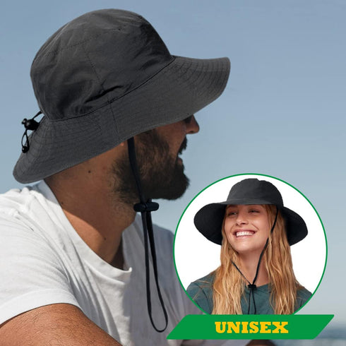 Waterproof Bucket Rain Hat for Men Women Wide Brim Sun Protection Packable Boonie Hat Outdoor Beach Safari Fishing Hat...