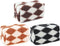 3pcs Checkered Plush Makeup Bag Terry Cloth Cosmetic Bag Zipper Travel Toiletry Bag Organizer Soft Pencil Pouch Case Makeup Brushes Storage Bag fo...