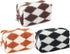 3pcs Checkered Plush Makeup Bag Terry Cloth Cosmetic Bag Zipper Travel Toiletry Bag Organizer Soft Pencil Pouch Case Makeup Brushes Storage Bag fo...