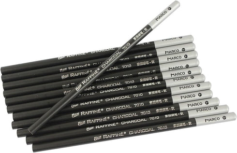 Sketch Pencil Charcoal Sketch Pencil Set, Pencil Core Hardness Medium - 12 pcs...