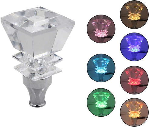 Crystal Diamond Shape Car Gear Stick Shift Shifter Knob Universal fit for Most Manual Transmission or Automatic Transmission Without Lock Button, ...