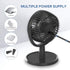 Mini Desk Fan, USB Powered Desktop Fan with 4 Speeds, Small but Powerful Strong Airflow Work Quiet, 310° Adjustment, Portable Personal Air Circula...
