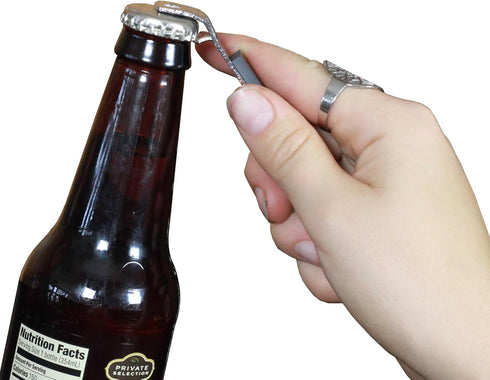 Chef Craft Select Iron Plated Bottle Opener/Can Tapper with Magnet, Pack of 2, 1, Grey...