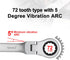 Ratchet Wrench, 19mm Combination Wrench, 180 ° Flex Head Ratcheting Wrench, Anti-rust Wrench Tool...