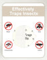 20 Pack Flea Trap Refill Discs Replacement Glue Boards, 7.1" Sticky Pads for Most Models Flea Bed Bug Traps for inside Your Home...