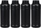 PE Plastic Food Grade Bottles, Wide Mouth Lab Reagent Bottle, Liquid/Solid Sample Seal Sample Storage Container Chemical Bottle (Black, 17oz)...