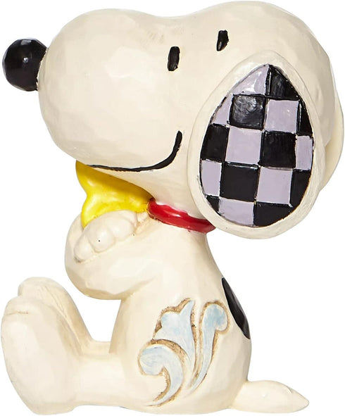 Enesco Peanuts by Jim Shore Snoopy Hugging Woodstock Miniature Figurine, 2.5 Inch, Multicolor...