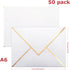 50 Pack 4x6 Envelopes Self Seal, White 4x6 Envelopes for Invitations with Self-Adhesive A6 Envelopes Self Seal for Weddings, Invitations, Photos, ...