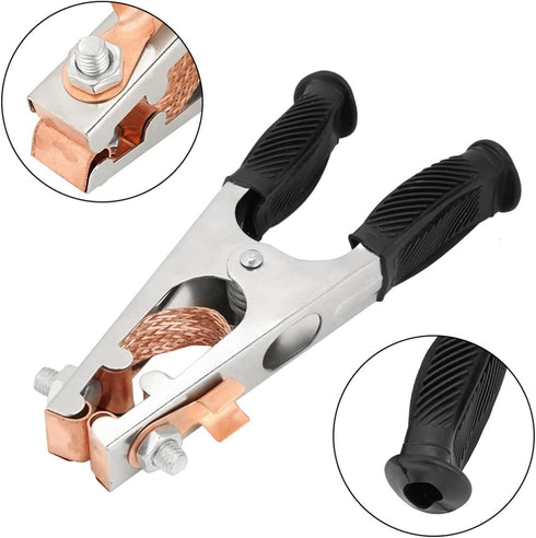 Welding Ground Clamp, 500A Electroplated Welding Earth Clip, Copper Grounding Clamp for Manual Welder(US Type)...