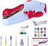 Handheld Sewing Machine: Ideal for Adults - Mini Electric Stitcher, Fast on Fabrics/Clothes - Beginners' DIY, Travel (Red) incl. Stitching Mini El...