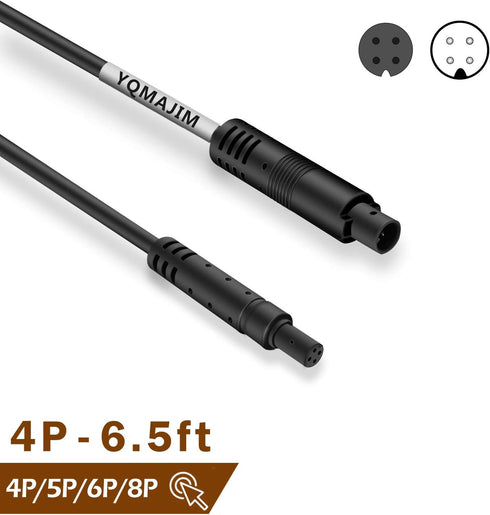YQMAJIM 4 Pin 6.5 Ft Dash Cam Rear View Backup Camera Reverse Car Recorder Cable Extension Cord (4 pin 6.5ft)...