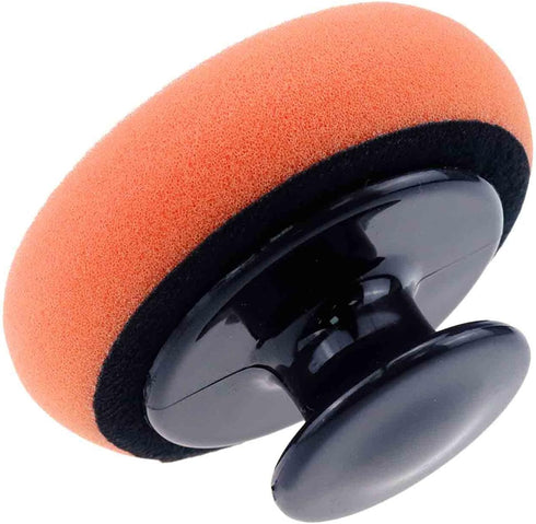 2PCS Car Waxing Sponge 3.66 Inch Wax Applicator Sponge Cleaning Tool Soft Wax Foam Applicator Pad for Car Maintenance Cleaning, with 2PCS Handles(...